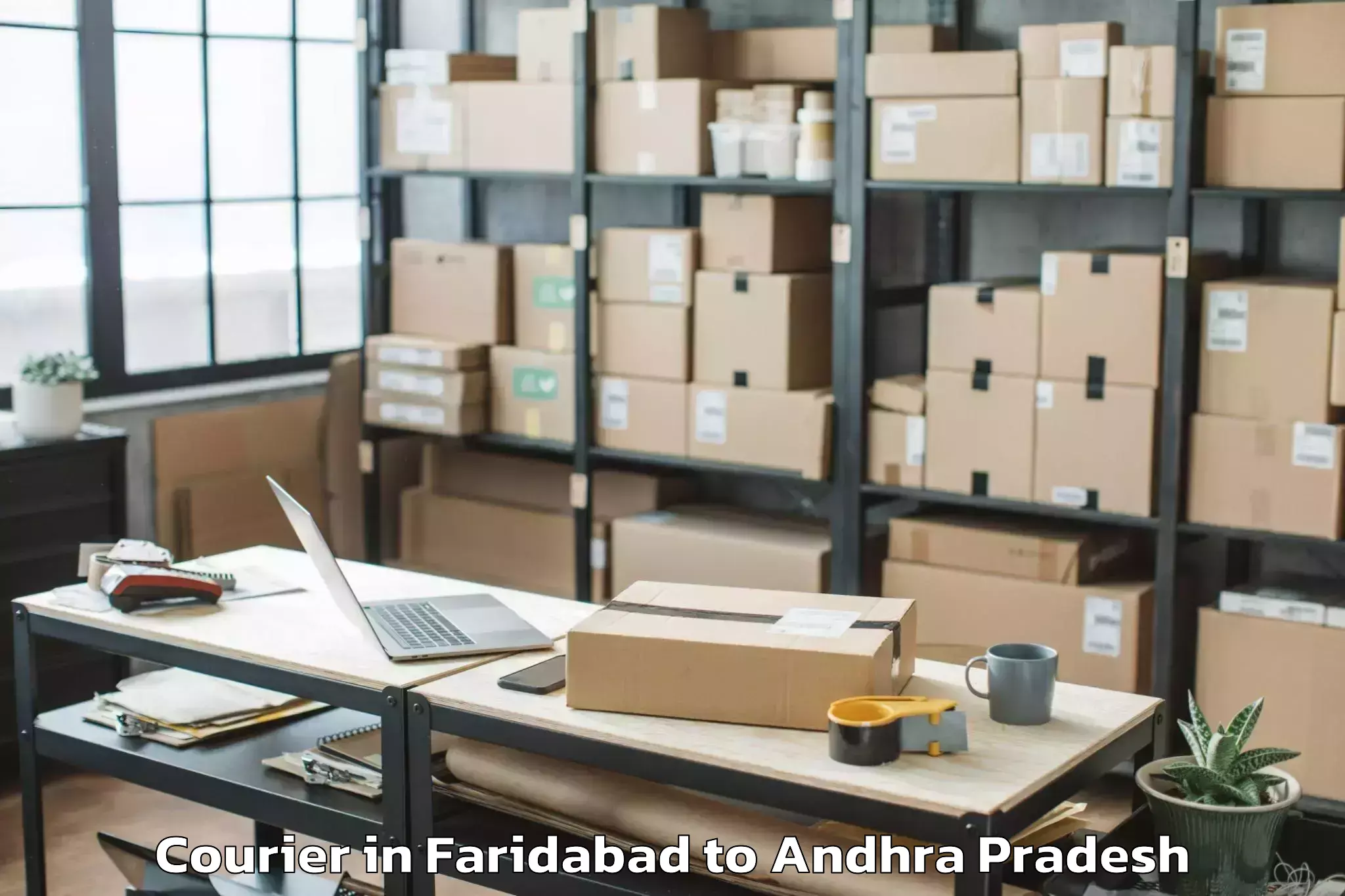 Quality Faridabad to Jeelugumilli Courier